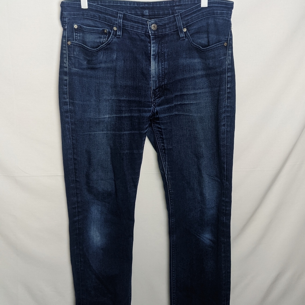 Levi's 511 Jeans Adult 36 x 34 Mens Dark Blue Wash Straight Leg Modern Stretch